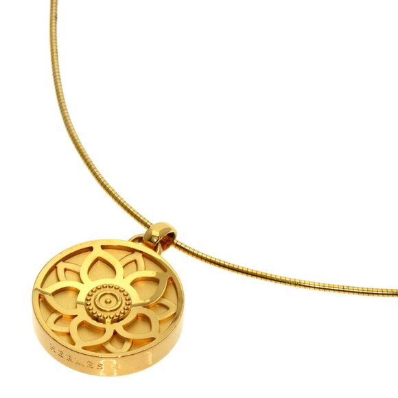 HERMES Jewelry - Hermes Lotus Necklace GP Women's HERMES